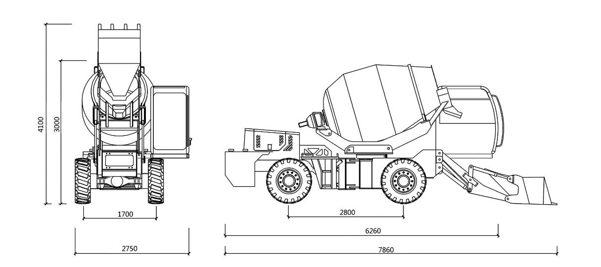 functions of 2.6 self loading mixer