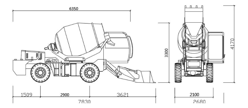  3.5 self loading mixer