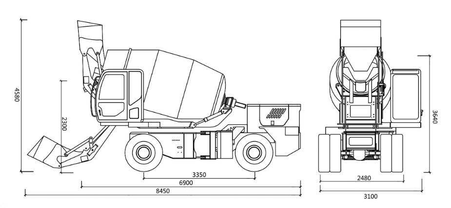  5.5 self loading mixer