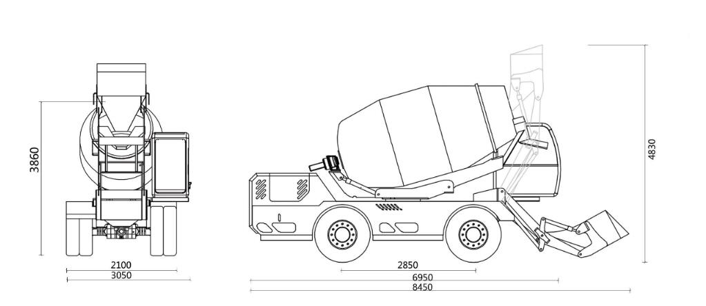  5.5 self loading mixer