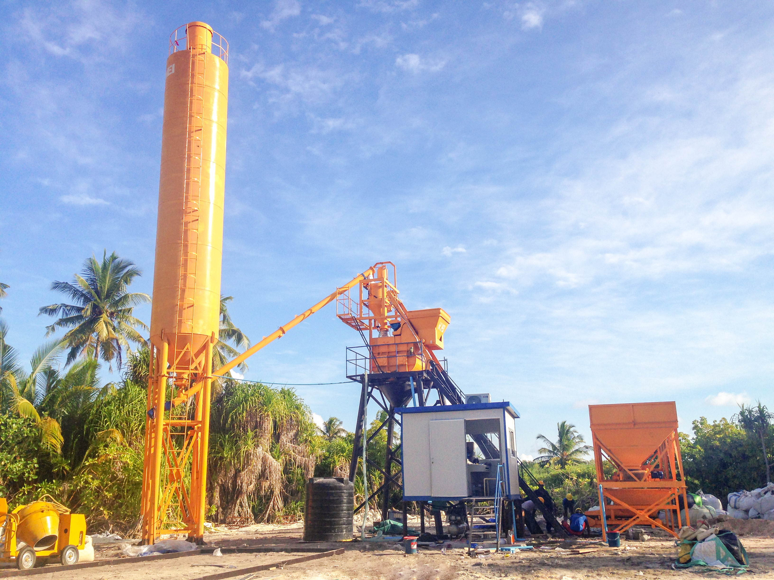 the components of concrete batching plant
