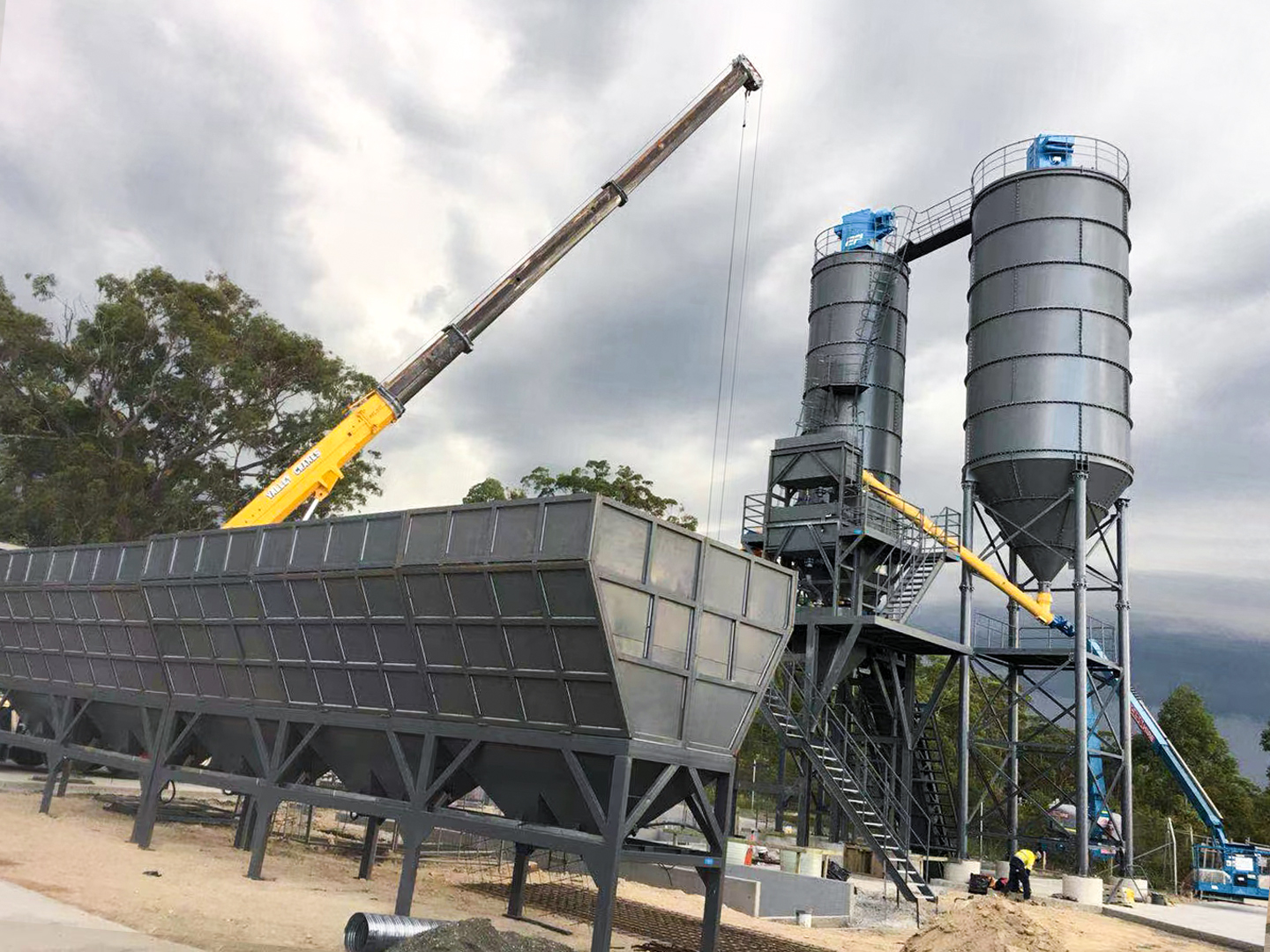 dry type concrete batching plant