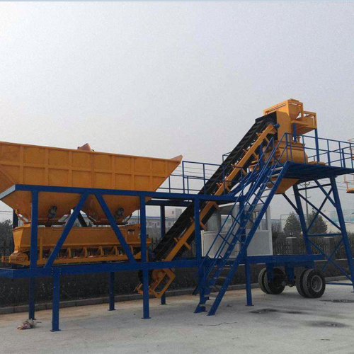 Mobile concrete plant