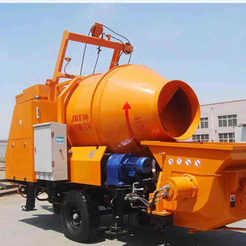 Concrete mixer with pump 